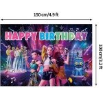 배경 K 팝 데몬 헌터스 생일 장식, 파티 장식 : 에테로닉