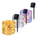 태양광 줄조명 LED 와이어 전구 야외 정원등 트리 캠핑 조명 32M 웜옐로우 : 주식회사 승원전자