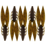 6th Sense Bodega - 6 5인치 크리처 미끼 트윈 리지 테일이 있는 오버사이즈 소프트 플라스틱 텍사스, 캐롤라이나 및 프리 리그에 다용도로... 