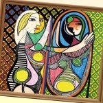 파샐리 손쉽게명화그리기 예술작품만들기 나만의갤러리만들기 감상그리기 파블로피카소 거울앞소녀 : 다퍼줄마켓