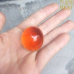 무료  10 개/몫 3cm 앰버 컬러 크리스탈 공 유리 핀볼 비즈 어른 소품 rockery 물고기 탱크 장식 : 파일런