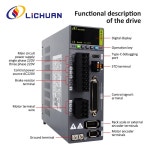 리추안 STO ABZ 220V 1.6/2.5/3.3A 3000RPM IP65 200/400/600W 서보 모터 컨트롤러 0.637/1.27/1.91N.m AC 서보 모터 드라이버... 