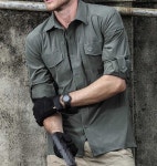 긴팔 드라이 전술남방 스포츠 아웃도어 멀티 그린 1. S (110-125근) 녹색 : 올원비즈