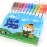 정리방 수성싸인펜 12색 블루 색칠싸인펜 새학기선물 : 정리방