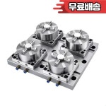 CNC 베이스 플레이트가 있는 공압 척 D100 4 접이식 G0006 3R/EWORA EDM 툴링 클램프 고정 장치 워크홀딩 : 원사상사