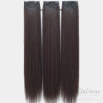 리니홈 부분가발 헤어피스 3p세트 60cm 레드브라운 긴생머리피스 똑딱핀 : RINI컴퍼니