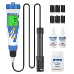 연못용 EZTOCH 휴대용 용존 산소 측정기, 어항용 디지털 용존 산소 검사 키트, 코이 연못 수족관용 3.6피트 프로브장착 도미터 산소 분석기... 