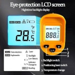 적외선 온도계, 디지털 레이저 온도계 -37 F~932 F(-32 C~400 C) IR 온도 건(사람에게 적합하지 않음) 요리, 튀김, 주방, 바비큐, 고기, 설탕... 