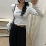 (추가5%) 라이프 슬림 크롭 티셔츠 : 로코핏