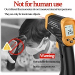 적외선 온도계, 디지털 레이저 온도계 -37 F~932 F(-32 C~400 C) IR 온도 건(사람에게 적합하지 않음) 요리, 튀김, 주방, 바비큐, 고기, 설탕... 