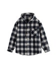 아메리칸 빈티지 루즈 후드남방 포켓 패치워크 체크 재킷 : 띠라라몰