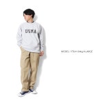HOUSTON 휴스턴 22322 PRINT U.S. COTTON R/V SWEAT(USMA) : 도쿄 하루 마켓