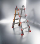 넥스텝 사다리 광폭 안전 알루미늄 접이식 미끄럼방지 가정용 지지대 4단 : 만물의모든것