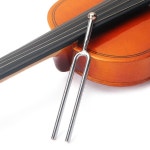 440Hz A 톤 튜닝 포크 기타 바이올린 현악기용 고정밀 클리어 내구성 있는 쉘 케이스 R41 실버 : 월드픽마켓03