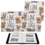 플릴돈 사진 앨범 셀프 접착 DIY 스크랩북 러브독스 3 링 바인더 사진집 40페이지 8x10 메모리용 : 제니엘라스