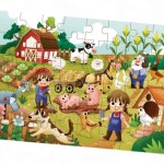 파샐리 관찰력키우는퍼즐 정서안정퍼즐 농장 49pcs : 다퍼줄마켓