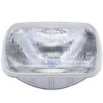 포크 H6054 슈퍼비전 할로겐 밀폐 빔 헤드라이트 로우 및 하이 빔 헤드라이트 7 사각형, 200mm, #H6054 7 Round17890 : 포티쓰리네셔널샵