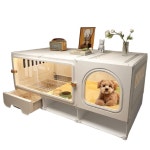 강아지 화장실케이지 반려견 배변하우스 배변 사육장 M 71x46x52 강아지 훈련 화장실 : 샘터하우스