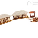 정리방 만들기 초가삼간세트 목재장난감 : 정리방