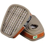 , 방진, 유기 증기, 꽃가루 및 화학 카트리지용 NC 6001 필터 카트리지, 6200, 6800, 7502, FF402 (2팩)와 호환 가능 : 셀렉시안