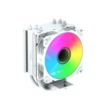 쿨 데생 ARGB CPU 쿨러, 히트 파이프 4개, 92PWM 팬 - AMD AM4/AM5 및 인텔 LGA 115X/1200/1700용 고성능 냉각, 조용한 팬, PC 케이스... 