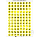 이헌 원형스티커 9mm 옐로우 8매 꾸미기스티커 : 이헌몰