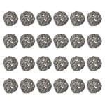 메카닉시티 24피스 위커 라탄 볼 2.4인치 장식용 꽃병 필러 결혼식 파티 센터피스 홈 데코레이션, 그레이 Beige 6 : 루비노샵