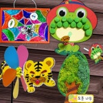 파샐리 4월계절놀이키트 봄꽃만들기재료세트 4월 4종 세트 C형 : 다퍼줄마켓