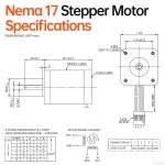 YEJMKJ 네마 17 스테퍼 모터 2상 1.8 0.84Nm(118.95온스 인치) 고토크 바이폴라 60mm 2.3A 1.5 4와이어 샤프트 24mm 5mm 42 : darius009