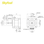 2상.0.46N.M.40mm 42 스테퍼 모터 장비 3D 프린팅용 : 에스에이글로벌21