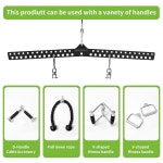 풀다운 바 경화 분말 코팅 마감, 360 회전 스테인리스 스틸 어댑터, 풀리 시스템 체육관 및 케이블 기계용 중립 와이드 스프레더 DKB-1 : 쓰이임