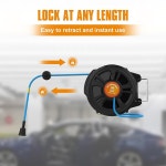 니엔루프 공구, 접이식 에어 호스 릴, 66피트, 8x12mm 파이프, 천장/벽 장착 220PSI, 66피트 : 웅이글로우