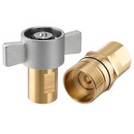 황동 윙 스레드 유압식 퀵 디스커넥트 피팅 1인치 NPT 3000 PSI (오일 드릴링 및 라이브 베드 트레일러용) : 원툴컴퍼니