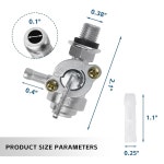 챔피언 310574GS 3105753GS 193272GS 204743GS용 M10 1.25MM 발전기 연료 탱크 차단 밸브 1팩 1 Pack : 레브린마켓