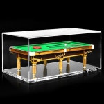 당구대 모델, 순수 볼 플로킹 장식 아크릴 애호가를 테이블 구리 다리 및 박스, 당구 위한 디스플레이 테이블탑 Gold : 글로리아79