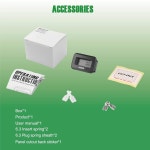 Yooreal AC/DC 5-277V 디지털 OEM 시간계 게이지 정기 유지보수 알림 다양한 ZTR/승용 잔디 깎는 기계 트랙터 스트링 트리머 랜드 에저... 