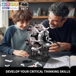 몰드 킹 10233 방사형 항공 엔진 빌딩 블록 세트, 실행, 나만의 STEM 모델 제작, 엔지니어링 장난감(3089+PCS) : darius009