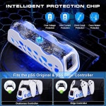 PS5 컨트롤러 충전기 - 6개의 LED 및 RGB 모드를 갖춘 듀얼 센싱 엣지 충전소, 충전 도크는 슬림/프로 리모컨 액세서리에 적합합니다 : 메가딜샵