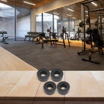 바벨 가이드 로드용 4PCS 웨이트 플레이트 스페이서 향상된 운동 경험을 위한 충격 흡수 : Makeubetter