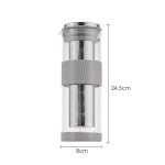 브루잉 글라스 콜드 커피 및 차 메이커 스테인리스 스틸 메쉬 필터 800ml 아이스 그레이 : 프라임마켓07