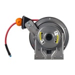 Hannay Reels N716-17-18-8L 시리즈 N700 스프링 리트랙터블 에어 호스 릴 키트, 3/8인치 x 50인치(300 PSI) 및 스톱, 헤비 게이지 스틸... 