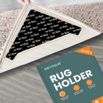 러그 테이프 양면 세척 탈착식 컬링 방지 코너 카펫 하드우드 바닥과 타일을 Black : 벧엘컴퍼니