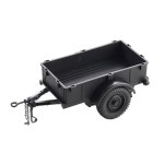 1 18/1 12 크롤러 트럭용 FMS FCX18 RC 카 액세서리 - 랜드 크루저 80 & 1 12 카 유틸리티 트레일러 타입 A 블랙 A-Black : darius015