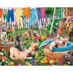 Ceaco 프렌치 앳 플레이 1000 오버사이즈 조각 직소 퍼즐 : Mbridge