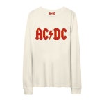 ACDC 티셔츠 긴팔 순면 빈티지 밴드 남자 여자 복고 S : n아주상사