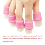 휴대용 재사용 가능한 광택제 리무버 가능한 아트 Shown 오프 손톱 매니 As 네일 클립 소크 Pink 세척 Pink As Shown : 서희50
