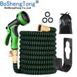 정원 매직 호스 휴대용 로드 고압 물주는호수 건이있는 시스템 용품 일일 1  스트라이프 미표2500D세트 25FT 통 : 주민샵07