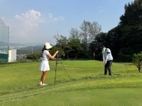 숏게임 필드레슨 프로님과 1:1 진행 120분 레슨 60분 연습 회원제 코스 : 김형근골프스쿨