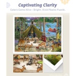 피스 릴랙스 플라스틱 직소 퍼즐 1200개 빅로우 일러스트 친구와 가족이 가장 만족하는 테이블 게임 및 선물 [H3567] 퍼즐 매트 필요 없음... 