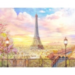 핀투 직소 퍼즐 홈 데코 무먼지 간편한 보관 로맨틱 파리 아름다운 플라스틱 퍼즐 [H1936] : Mbridge